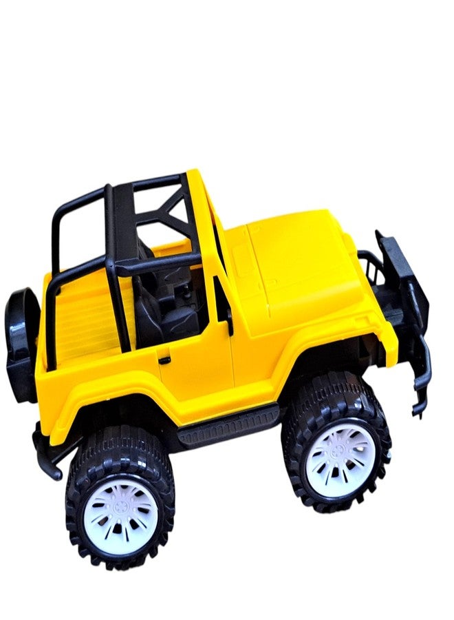 JNiL Pull Back Vehicles Push and Go Crawling Toy Car Jeep for Kids & Children (Yellow) - Image 2